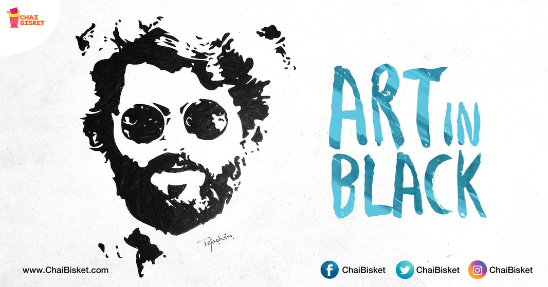 Meet Tejaswini, A Unique Stencil Artist Who Uses Only Black Color To Bring Out Surreal Paintings!