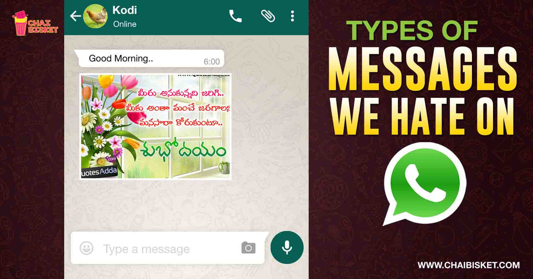 Types of Messages we Don’t want to Receive on WhatsApp!