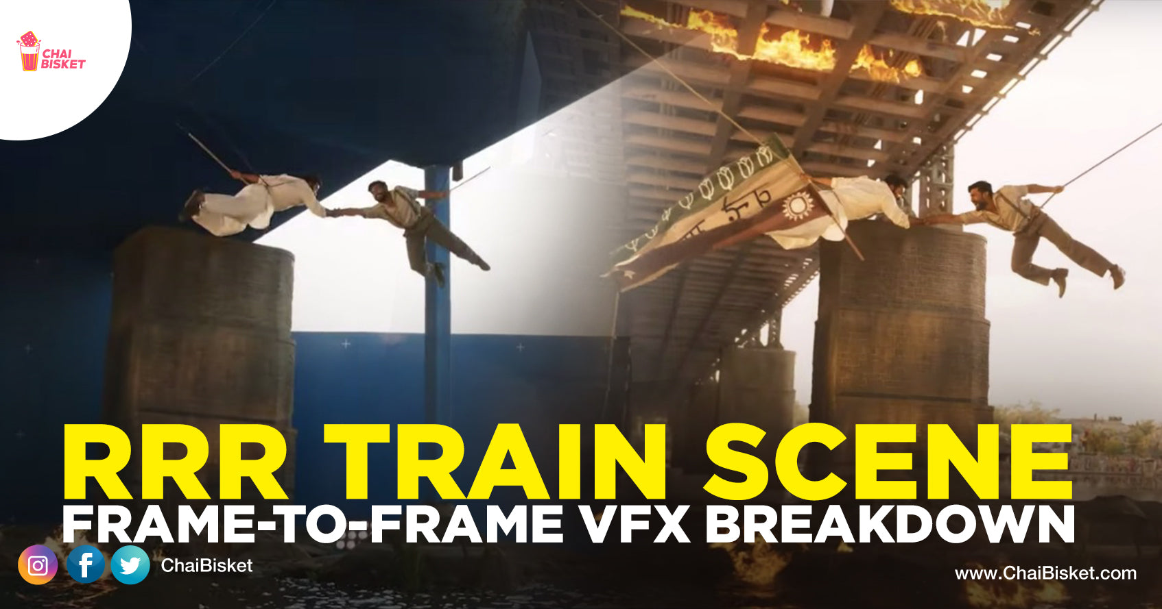 This Frame-To-Frame VFX Breakdown Of RRR's Epic Train Scene Will Blow
