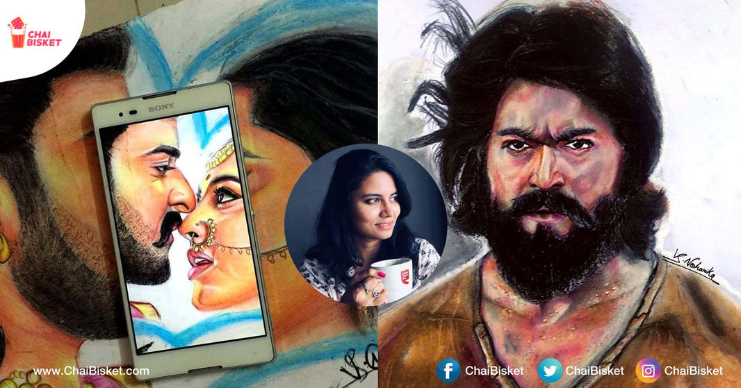 Meet VS Neeharika, A 'Realistic Portrait' Artist & Her Beautiful Sketches