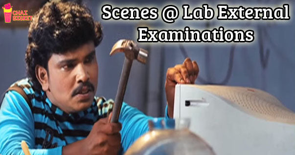 Scenes during Lab External Exams!