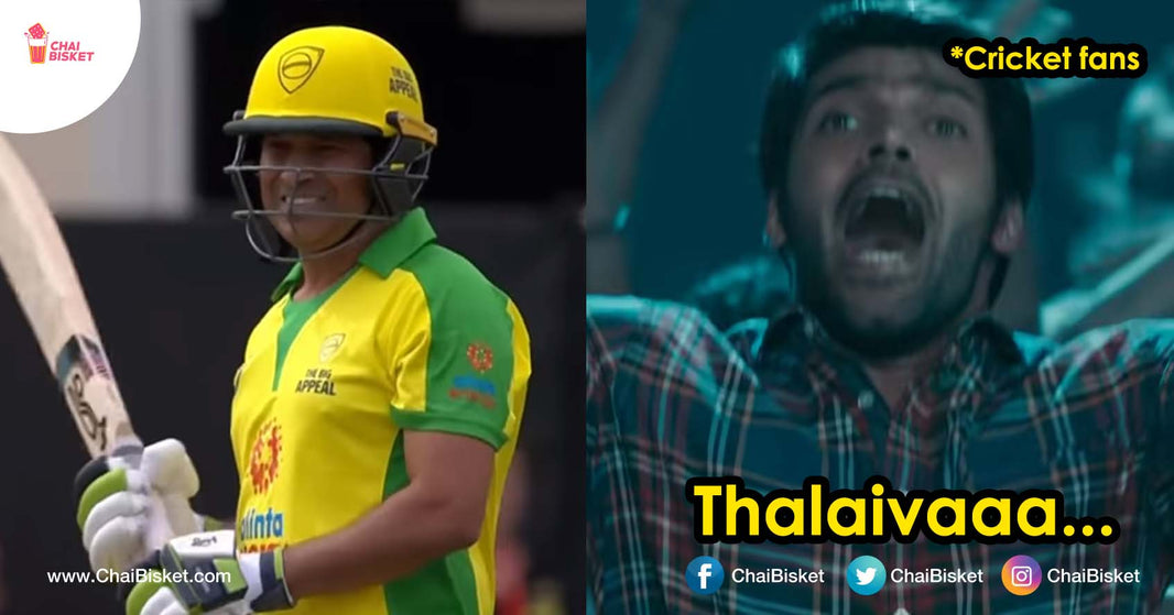 Sachin Took The Bat After A Long Time & Hit The Internet Also Like A Master Blaster