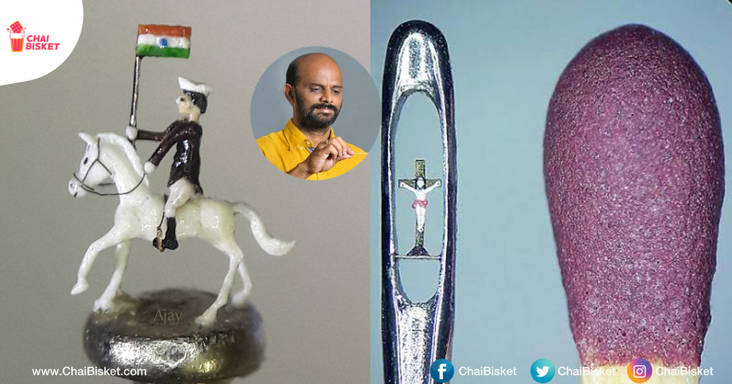 Meet Ajay Kumar, One Of The World Top 3 Micro Artists And 6 Times Limca Book Record Holder