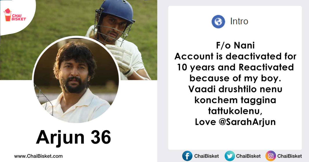 What If Nani's Famous Movie Characters Have FB Accounts & Crazy 'Bios'