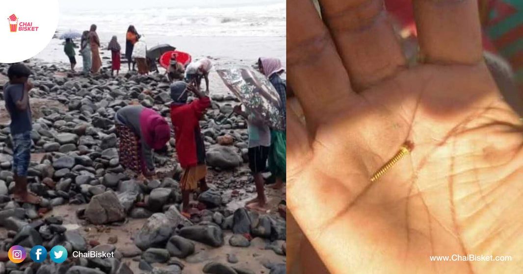 People Find 'Gold Beads' At Uppada Beach In Andhra Pradesh, In The Aftermath Of Cyclone Nivar