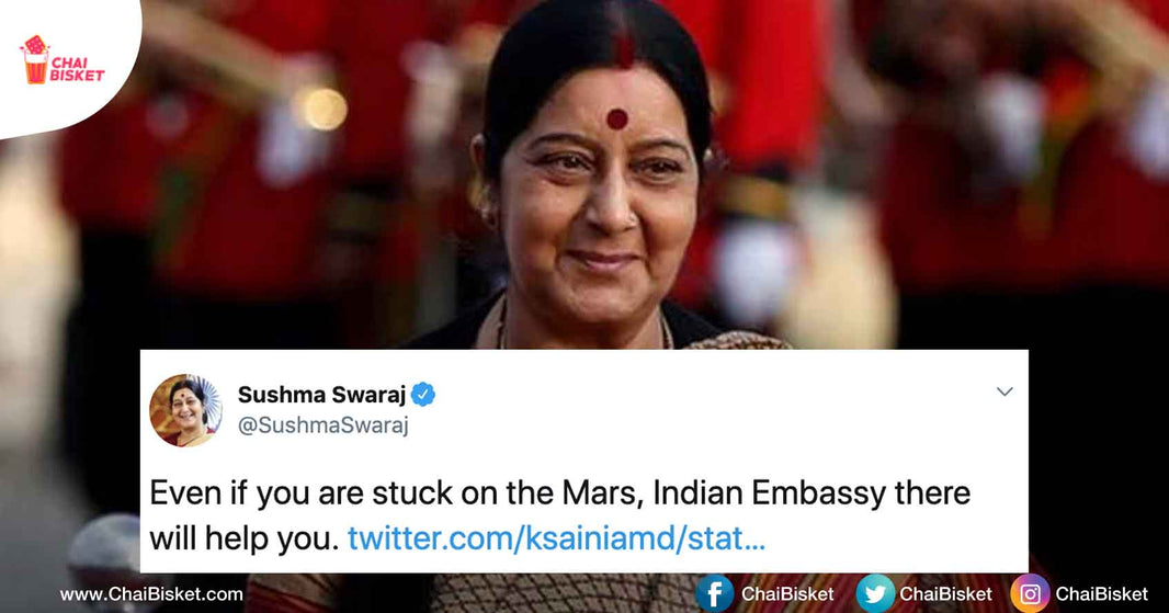 A Few Heartwarming Incidents That Prove Sushma Swaraj Was A Heart Of Pure Gold