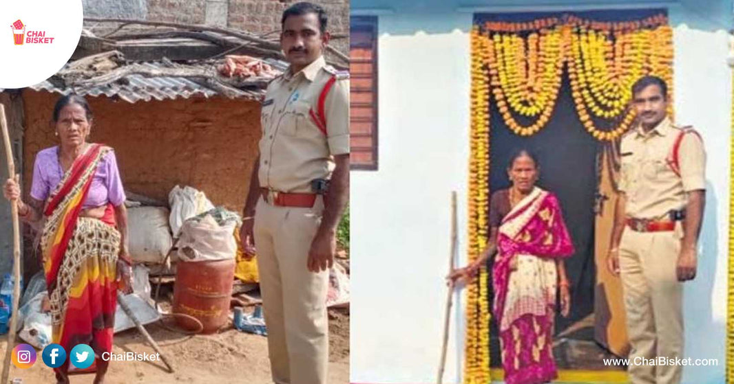 How This Telangana Cop Helped A 70 Year Old Woman To Build A New Home